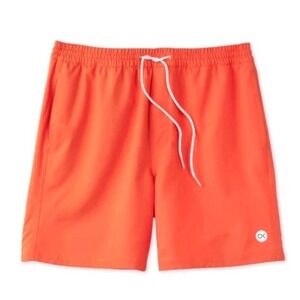 Outerknown Nomadic Volley Drawstring Shorts‎ Outerworn Athletic XXL 7" Orange 2X